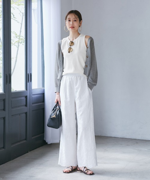 ROPE' PICNIC（ロペピクニック）の「アメスリタンクトップ（タンクトップ・レディース・ブラック/ベージュ/ホワイト・38）」の9枚目の写真