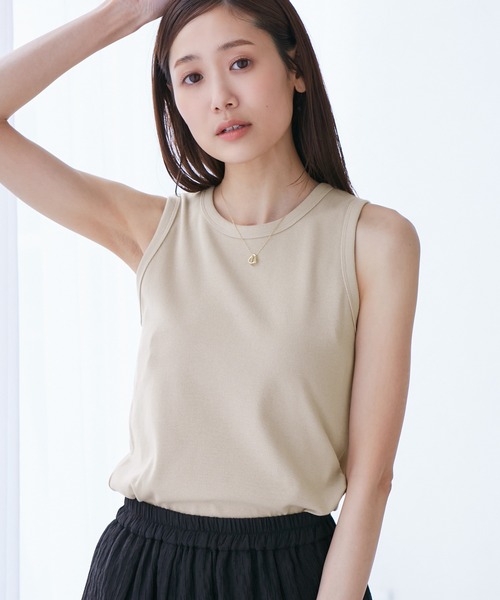 ROPE' PICNIC（ロペピクニック）の「アメスリタンクトップ（タンクトップ・レディース・ブラック/ベージュ/ホワイト・38）」の17枚目の写真