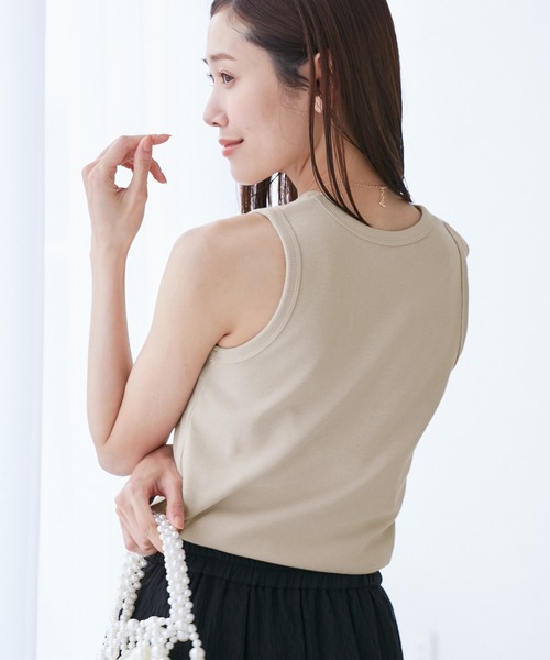 ROPE' PICNIC（ロペピクニック）の「アメスリタンクトップ（タンクトップ・レディース・ブラック/ベージュ/ホワイト・38）」の19枚目の写真