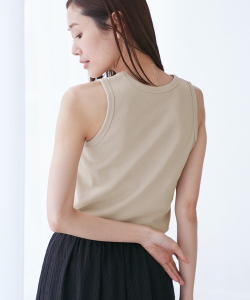 ROPE' PICNIC（ロペピクニック）の「アメスリタンクトップ（タンクトップ・レディース・ブラック/ベージュ/ホワイト・38）」の20枚目の写真