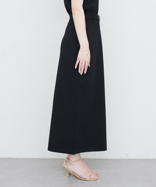 natural couture（ナチュラルクチュール）の「セットアップ対応　べっこうベルト付きニットタイトスカート（スカート・レディース・ブラック/ライトベージュ/ブルー/パープル・FREE/LARGE）」の13枚目の写真