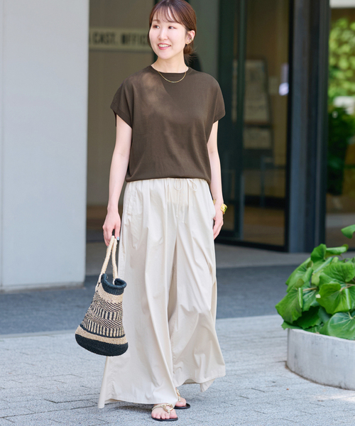 JOURNAL STANDARD relume(ジャーナルスタンダード レリューム)の「《追加3》接触冷感 / ウォッシャブルクールプルオーバー(ニット/セーター・レディース・レッド/ブラウン/ブラック/ライトグレー・FREE)」の10枚目の写真