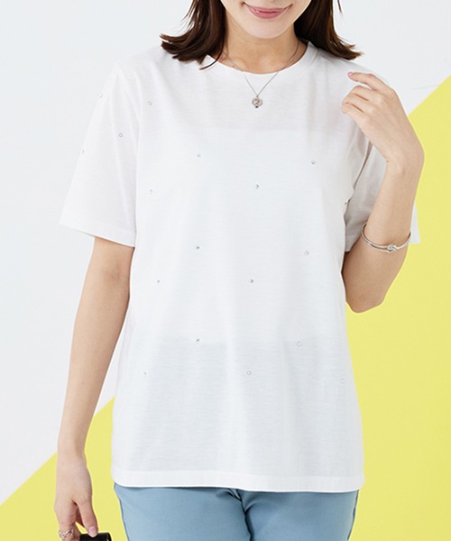 BELLUNA PLUS(ベルーナ)の「刺しゅう使いキャミチュニックアンサンブル(チュニック・レディース・ブラック/カーキ・MEDIUM/X-LARGE/LARGE)」の9枚目の写真