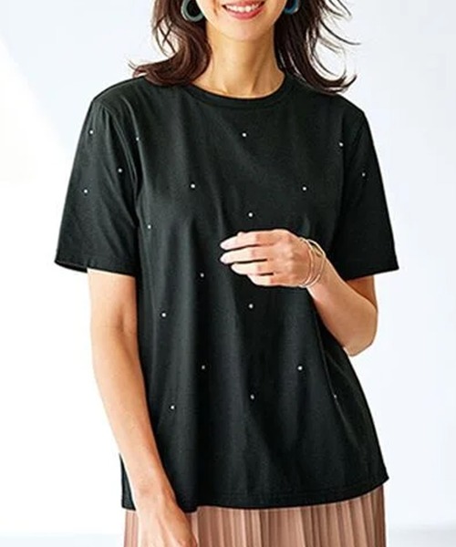 BELLUNA PLUS(ベルーナ)の「刺しゅう使いキャミチュニックアンサンブル(チュニック・レディース・ブラック/カーキ・MEDIUM/X-LARGE/LARGE)」の19枚目の写真