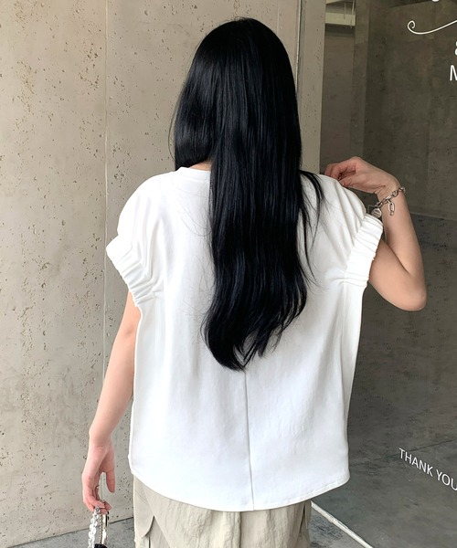 by LEGNA(バイレグナ)の「脱普通のTシャツ(Tシャツ/カットソー・レディース・ブラック/ホワイト系/ホワイト系1/ブラウン系1/グレー/グレー系/ブラック系/ホワイト/ブラック系1/グレー系1/モカ/ブラウン系/ホワイト系2/グレー系2/ブラウン系2/ブラック系2・FREE)」の19枚目の写真