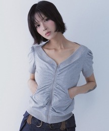 韓国発!【LITNEEDS】GM space rivets long sleeve/男女共用 A'GEM/9 × .kom 『SETSETSET/セットセットセット』 ORBIT ZIP
