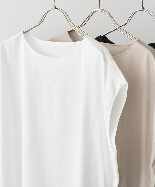 スピックアンドスパン　汗染み防止　コクーンシルエットTシャツ　新品　spick 汗ジミ防止 / コクーンシルエットTシャツ（Tシャツ／カットソー