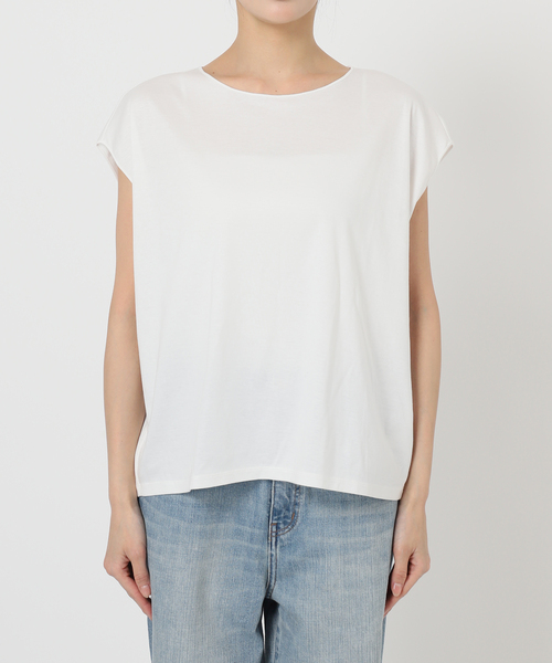 スピックアンドスパン　汗染み防止　コクーンシルエットTシャツ　新品　spick セール】汗ジミ防止 / コクーンシルエットTシャツ（Tシャツ