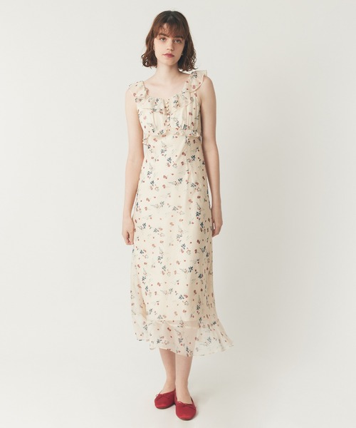 DEICY(デイシー)の「シアーシフォンフラワーワンピース(ワンピース・レディース・ピンク/アイボリー・1/0)」の1枚目の写真