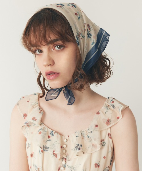 DEICY(デイシー)の「シアーシフォンフラワーワンピース(ワンピース・レディース・ピンク/アイボリー・1/0)」の12枚目の写真