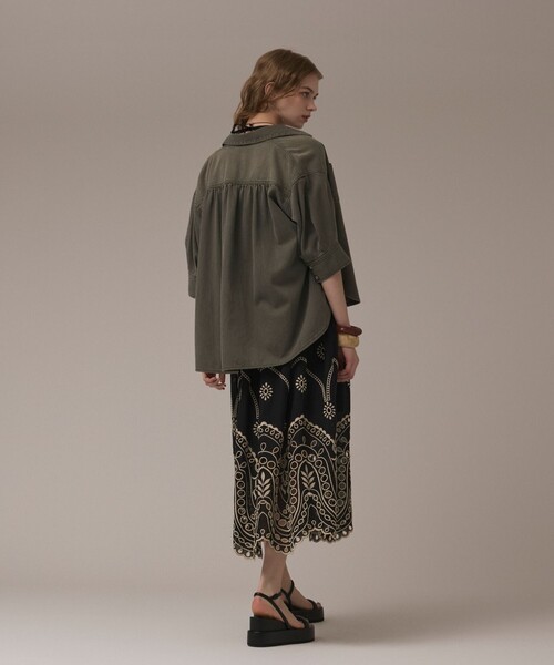 GRACE CONTINENTAL（グレースコンチネンタル）の「カットワークマキシドレス（ワンピース・レディース・ブラック・38/36）」の19枚目の写真