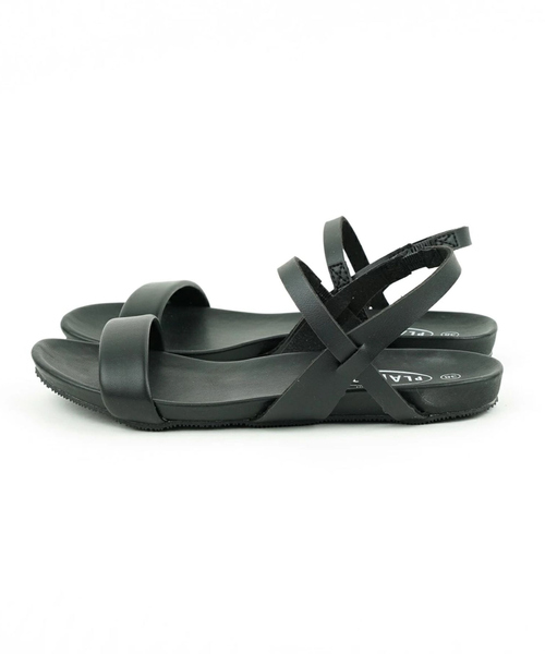 Rouge vif（ルージュヴィフ）の「【PLAKTON/プラクトン】フラットサンダル（サンダル・レディース・ブラック・36/37/38/35）」の2枚目の写真