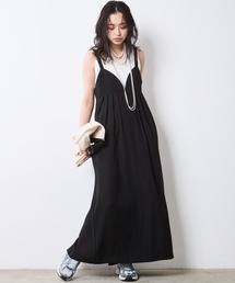 CHIC STYLE | タックキャミソールワンピース＜大きいサイズ有＞シックスタイル(ワンピース)