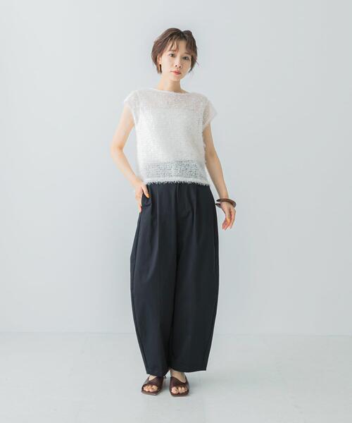 URBAN RESEARCH ROSSO WOMEN（アーバンリサーチ　ロッソ）の「ストレッチコクーンチノパンツ（その他パンツ・レディース・ベージュ系その他/ネイビー・36/38）」の17枚目の写真