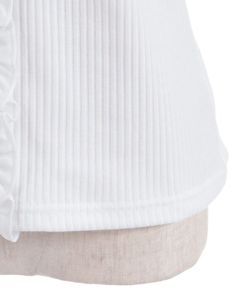 axes femme（アクシーズファム）の「襟付きブロッキングリブプルオーバー（Tシャツ/カットソー・レディース・ブラック/ホワイト/ブラウン・FREE）」の11枚目の写真