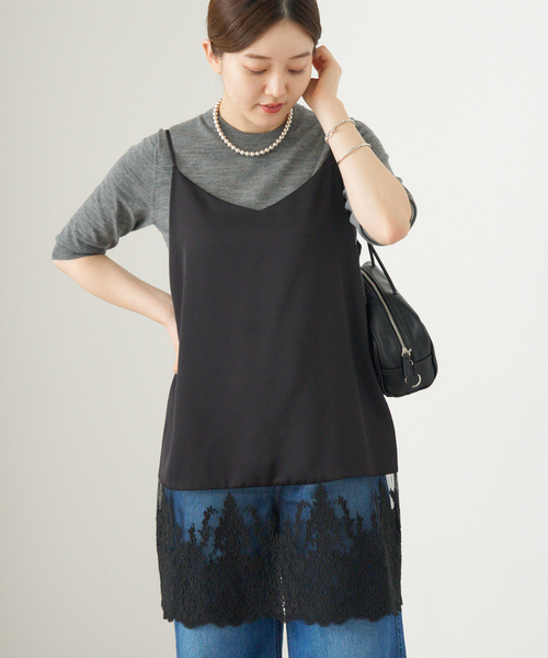 IENA（イエナ）の「Satinレース キャミソールワンピース（ワンピース