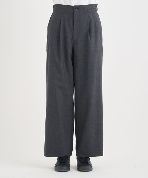 marka（マーカ）の「【marka/マーカ】別注TWO TUCK MILITARY TROUSERS（スラックス・メンズ・ダークグレー/ブラック・1/2）」の14枚目の写真