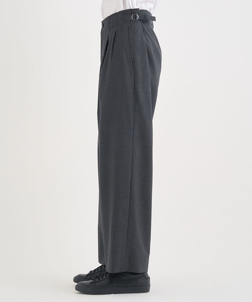 marka（マーカ）の「【marka/マーカ】別注TWO TUCK MILITARY TROUSERS（スラックス・メンズ・ダークグレー/ブラック・1/2）」の15枚目の写真