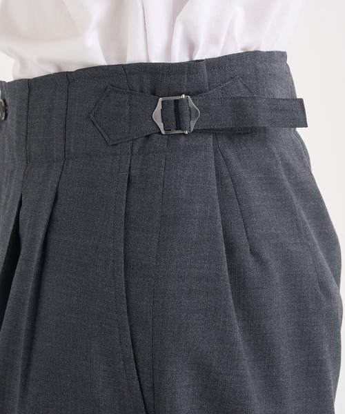 marka（マーカ）の「【marka/マーカ】別注TWO TUCK MILITARY TROUSERS（スラックス・メンズ・ダークグレー/ブラック・1/2）」の20枚目の写真