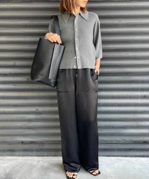 ＆MyuQ（アンドミューク）の「[&MyuQ/アンドミューク] 別注 JUNO バケツ型トートバッグ（ショルダーバッグ・レディース・ブラック×カーキ・F）」の18枚目の写真