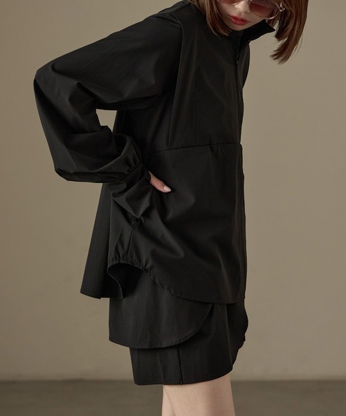 Fashion Letter（ファッションレター）の「水陸両用 フリルデザイン ラッシュガード ショートパンツ（ラッシュガード・レディース・ブラック・M）」の10枚目の写真