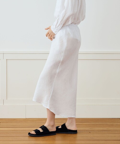 ライトウェイトリネン ハイロースカート WKO5983（スカート）｜JAMES