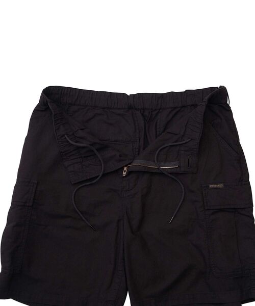 【レア美品】ヒステリックグラマー クロップド丈カーゴパンツ ブラック XS カーゴショーツ（カーゴパンツ）｜HYSTERIC GLAMOUR