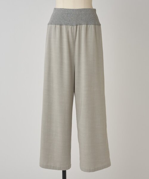 BEARDSLEY（ビアズリー）の「マルチウエストリブパンツ《6サイズ展開》（その他パンツ・レディース・ライトグレー/インディゴブルー/ベージュ/ブラック・1/2/0/TM/3/PM）」の16枚目の写真