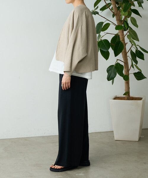 BEARDSLEY(ビアズリー)の「マルチウエストリブパンツ(その他パンツ・レディース・ライトグレー/インディゴブルー/ベージュ/ブラック・1/2/0/TM/3/PM)」の16枚目の写真