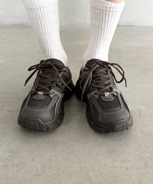 セール】ボリュームソール厚底スニーカー（スニーカー）｜Bamm（バム