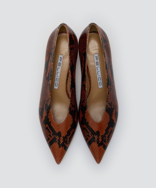 PELLICO（ペリーコ）の「ANIMA パンプス 3.5cm PYTHON ORANGE（パンプス・レディース・パイソン・38/37.5/37/36.5/35/36/35.5）」の5枚目の写真
