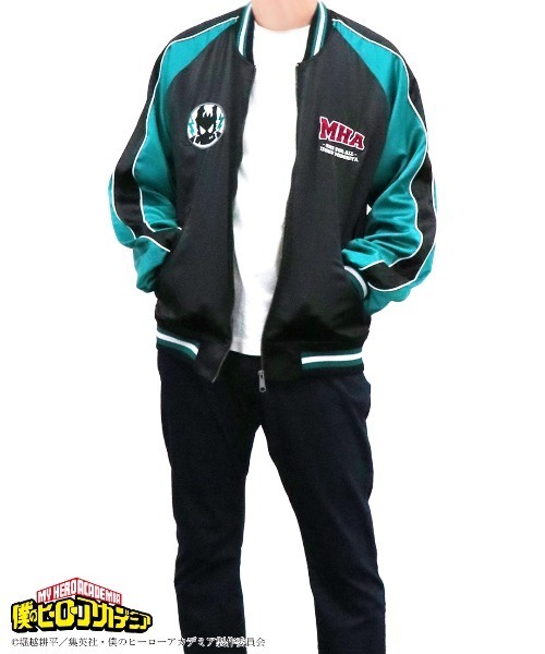 RUGGEDWORKS(ラゲッドワークス)の「【僕のヒーローアカデミア】緑谷出久 スカジャン(スカジャン・メンズ・ブラック・L/M/LL)」の9枚目の写真