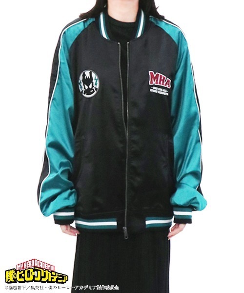 ROUROU スカジャン 入荷・送料無料】朧 狼 刺繍スカジャン