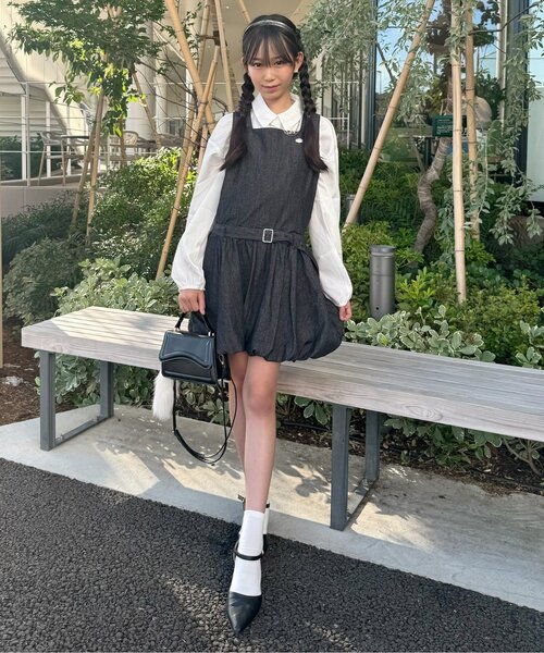 algy（アルジー）の「バルーン切替ワンピ（ワンピース・キッズ・ブラック/ブラウン・SMALL/MEDIUM/X-SMALL/XX-SMALL）」の6枚目の写真