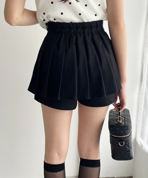 one after another NICE CLAUP(ワンアフターアナザーナイスクラップ)の「レイヤードプリーツスカパン(その他パンツ・レディース・モカ/杢グレー/ブラック/アイボリー・MEDIUM/SMALL)」の12枚目の写真