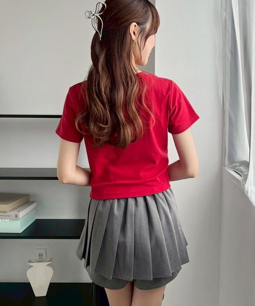 one after another NICE CLAUP(ワンアフターアナザーナイスクラップ)の「レイヤードプリーツスカパン(その他パンツ・レディース・モカ/杢グレー/ブラック/アイボリー・MEDIUM/SMALL)」の21枚目の写真