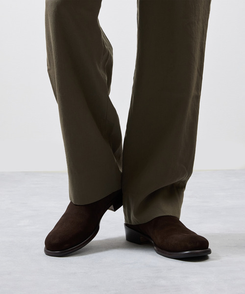 EARLE(アール)の「EARLE アール / Ex.Back zip short boots 別注スエードバックジップブーツ / ER2202-A(ブーツ・メンズ・ダークブラウン・40/41/42/43)」の2枚目の写真
