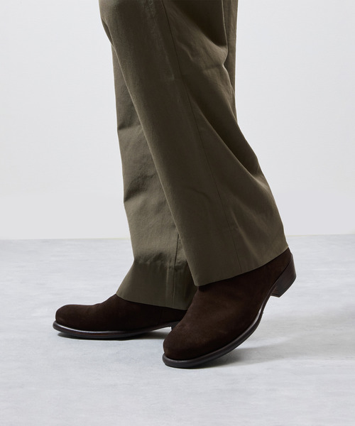 EARLE(アール)の「EARLE アール / Ex.Back zip short boots 別注スエードバックジップブーツ / ER2202-A(ブーツ・メンズ・ダークブラウン・40/41/42/43)」の3枚目の写真