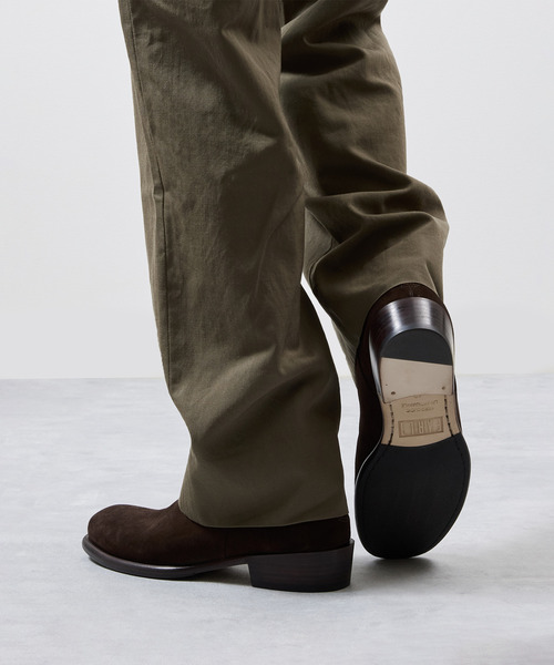 EARLE(アール)の「EARLE アール / Ex.Back zip short boots 別注スエードバックジップブーツ / ER2202-A(ブーツ・メンズ・ダークブラウン・40/41/42/43)」の4枚目の写真