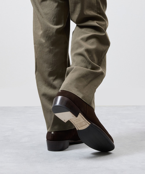 EARLE(アール)の「EARLE アール / Ex.Back zip short boots 別注スエードバックジップブーツ / ER2202-A(ブーツ・メンズ・ダークブラウン・40/41/42/43)」の5枚目の写真