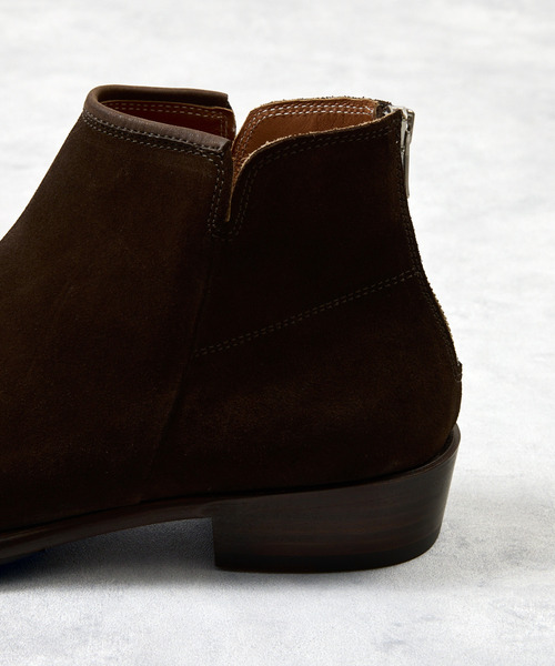 EARLE(アール)の「EARLE アール / Ex.Back zip short boots 別注スエードバックジップブーツ / ER2202-A(ブーツ・メンズ・ダークブラウン・40/41/42/43)」の10枚目の写真