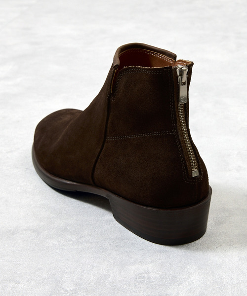 EARLE(アール)の「EARLE アール / Ex.Back zip short boots 別注スエードバックジップブーツ / ER2202-A(ブーツ・メンズ・ダークブラウン・40/41/42/43)」の11枚目の写真