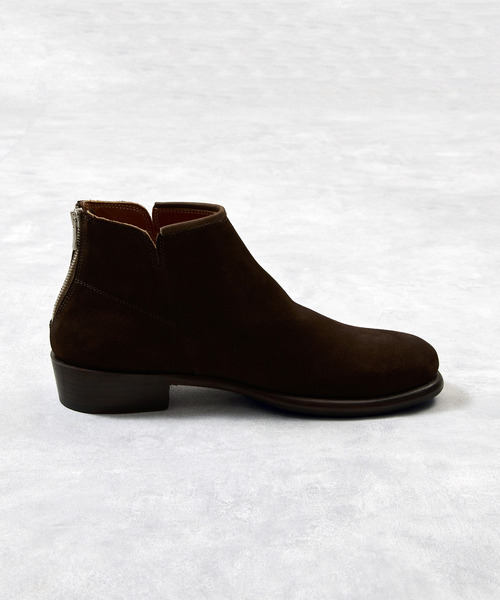 EARLE(アール)の「EARLE アール / Ex.Back zip short boots 別注スエードバックジップブーツ / ER2202-A(ブーツ・メンズ・ダークブラウン・40/41/42/43)」の14枚目の写真