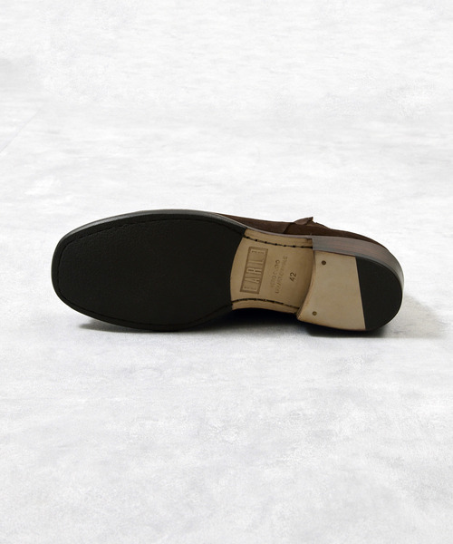 EARLE(アール)の「EARLE アール / Ex.Back zip short boots 別注スエードバックジップブーツ / ER2202-A(ブーツ・メンズ・ダークブラウン・40/41/42/43)」の15枚目の写真