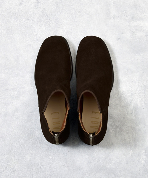 EARLE(アール)の「EARLE アール / Ex.Back zip short boots 別注スエードバックジップブーツ / ER2202-A(ブーツ・メンズ・ダークブラウン・40/41/42/43)」の16枚目の写真
