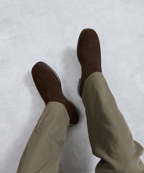 EARLE(アール)の「EARLE アール / Ex.Back zip short boots 別注スエードバックジップブーツ / ER2202-A(ブーツ・メンズ・ダークブラウン・40/41/42/43)」の18枚目の写真