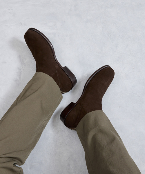 EARLE(アール)の「EARLE アール / Ex.Back zip short boots 別注スエードバックジップブーツ / ER2202-A(ブーツ・メンズ・ダークブラウン・40/41/42/43)」の19枚目の写真