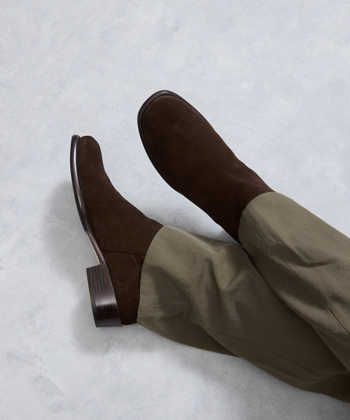 EARLE(アール)の「EARLE アール / Ex.Back zip short boots 別注スエードバックジップブーツ / ER2202-A(ブーツ・メンズ・ダークブラウン・40/41/42/43)」の20枚目の写真