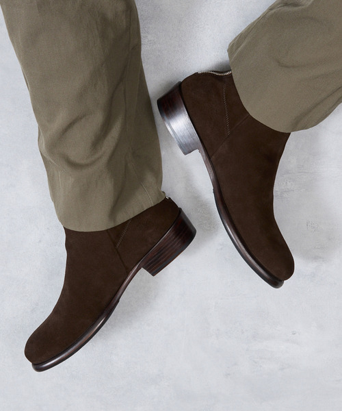 EARLE(アール)の「EARLE アール / Ex.Back zip short boots 別注スエードバックジップブーツ / ER2202-A(ブーツ・メンズ・ダークブラウン・40/41/42/43)」の22枚目の写真