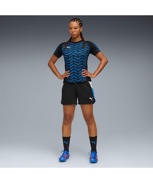 PUMA(プーマ)の「PUMA プーマ ウィメンズ サッカー INDIVIDUALBLAZE 半袖 シャツ(Tシャツ/カットソー・レディース・ブルー系その他/ネイビー・MEDIUM/LARGE/SMALL/X-SMALL)」の4枚目の写真